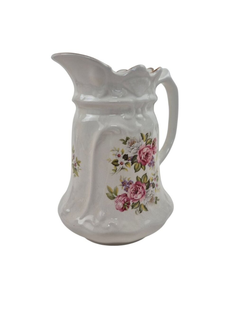 Old Foley James Kent Pitcher Harmony Rose Staffordshire Vintage Ceramic Floral - Picture 2 of 11